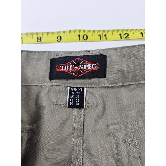Tru spec size 20 women's conceal carry tan cargo work tactile pants EUC * - Picture 4 of 6